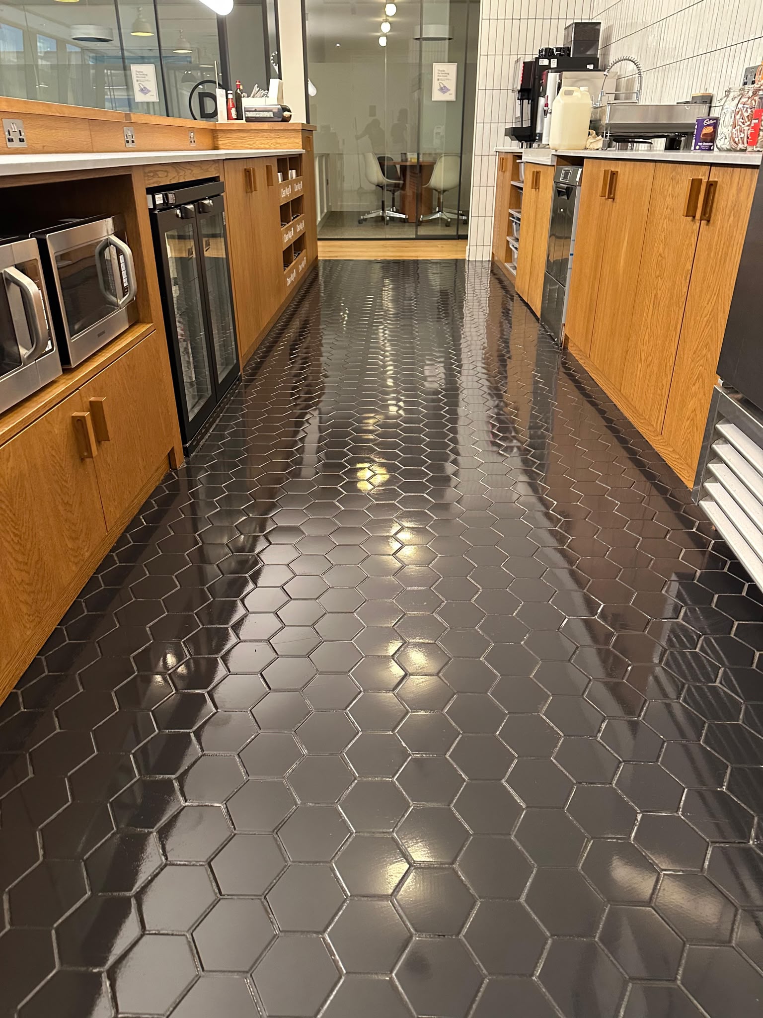 Commercial floor cleaning