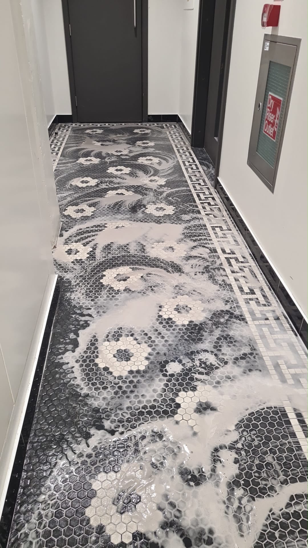 Specialist tiled floor cleaning